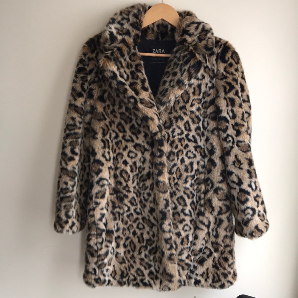 Zara Animal Print Coat